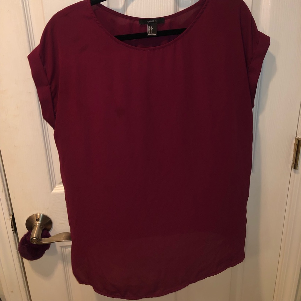 Red blouse